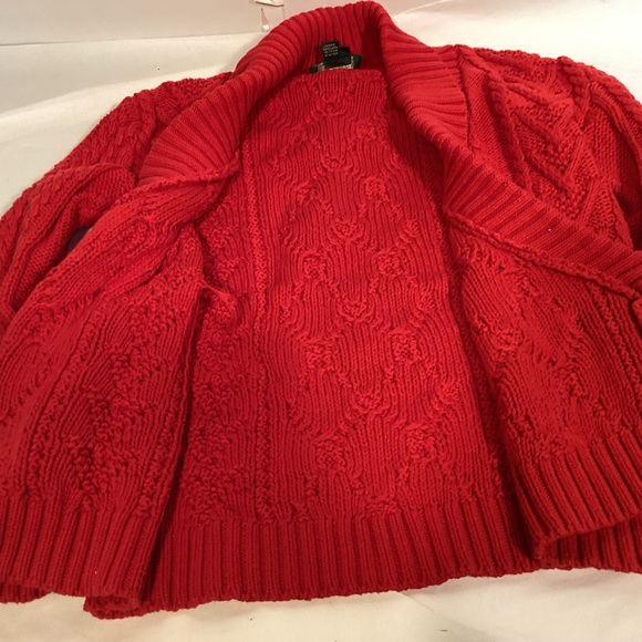 Shawl Collar Cardigan Sweater by Lauren Ralph Lauren Womens size medium - Picture 7 of 10